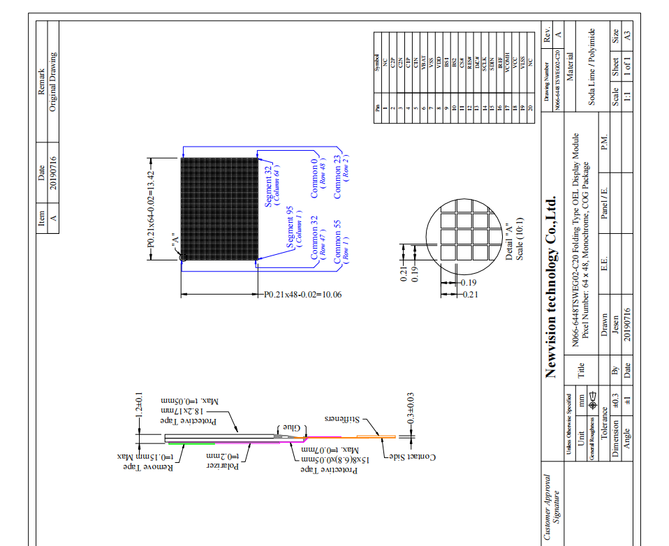 0.66'' OLED Monochrome Display Fast Response Time Self-emissive Property OLED LCD