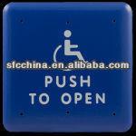 Anti-theft 4.5" square push to open or push to exit switch for Handicap door