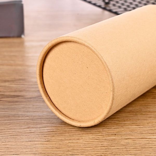 Waterproof Kraft Round Paper Tube Box Cardboard Paper Cylinder Container For Tea Coffee