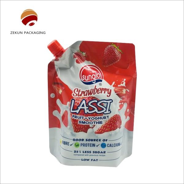 Quality Customized Full Color Printed Packaging Spout Pouch Liquid Spout Bag With And Option Selection for sale