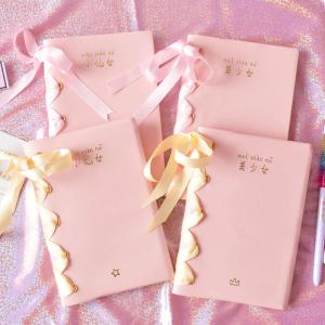 Buy cheap Ribbon Book Spine Blank Journal Notebook , Lay Flat Feature Wide Ruled Journal product