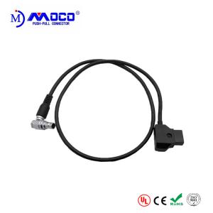 China Professional Custom Cable Assemblies Right Angle Male To D Tap Power Cable on sale