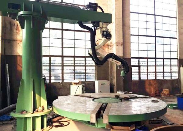 Quality Automatic Robotic Cutting System Station For Steel Dish Ends With Plasma Flame for sale