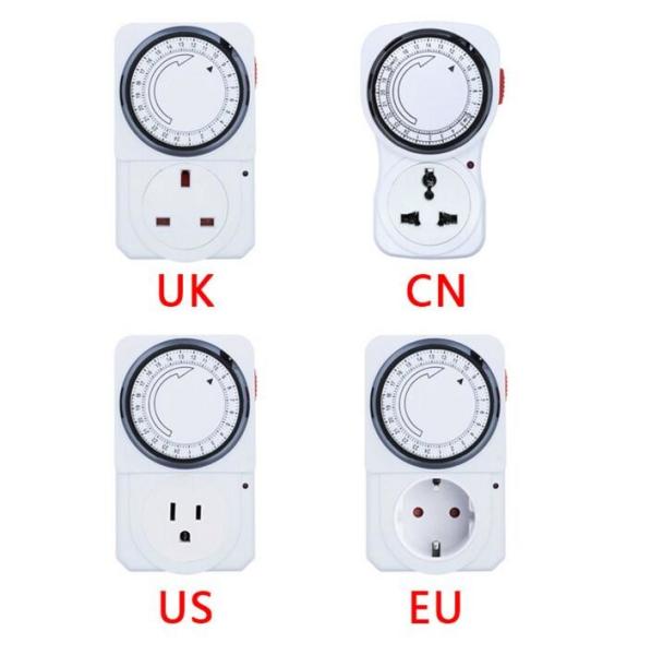 Quality 24 Hour Cyclic Timer Switch Kitchen Timer Outlet Loop Universal Timing Socket Mechanical Timer for sale