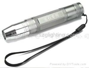 long lighting time Q5 CREE 5W 350lum LED flashlight with rechargeable li-ion battery