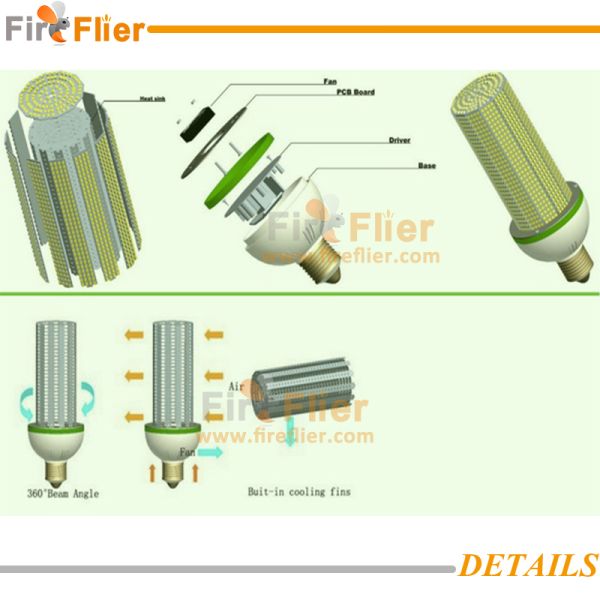 30w 40w e40 e27 led corn bulb light factory lamp led 40w replace 100w 120w HPS CFL