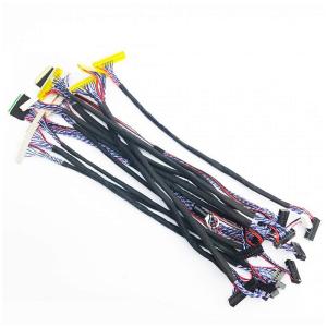 Buy cheap OEM ODM Lcd HRS JAE JST I Pex Cable , Lvds Display Cable Silver Terminal product