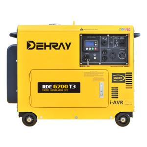 Buy cheap Three Phase Power Factor 0.8 lag Portable Deisel Generator Rated Power 6kw product
