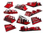 PVC Commercial Inflatable Obstacle Course 5k Event Bouncy Obstacle Course