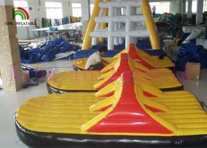 China Yellow / Red PVC Tarpaulin Inflatable Water Toy / Giant Shoes For Water Sports on sale