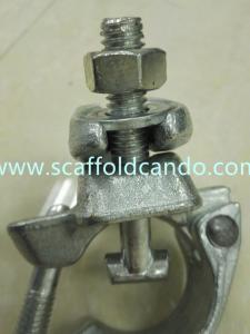 Buy cheap Strongest scaffolding galvanized Q235 drop forged double clamp coupler with BS1139 for connecting 48.3mm pipes product