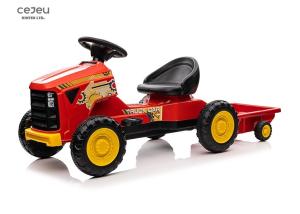 Children'S Electric Simulated Tractor With Tow Bucke