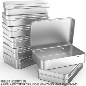 China Tin Box Containers 3.7 X 2.4 X 0.8 Inch Metal Tins Storage Box, For Home Storage, Outdoor Active Storage on sale