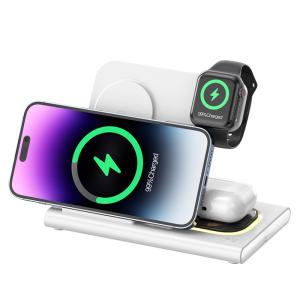 Buy cheap Fast Foldable 3 In 1 Wireless Charger 15W For Phone Watch Earphone product