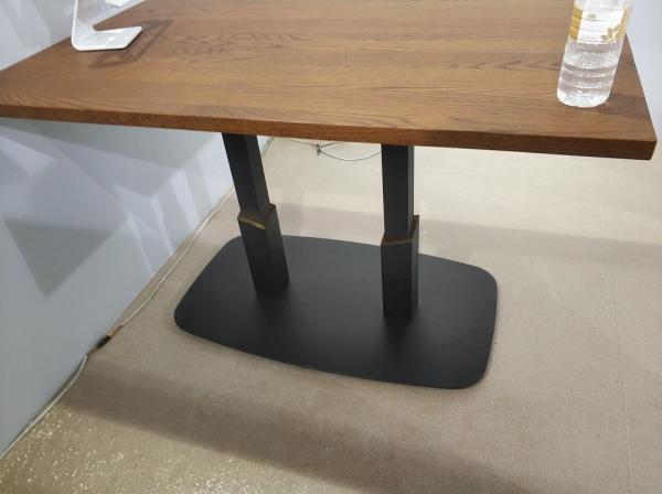 Square / Rectangle Counter Height Table Base Sandy Texture Bar Table legs For