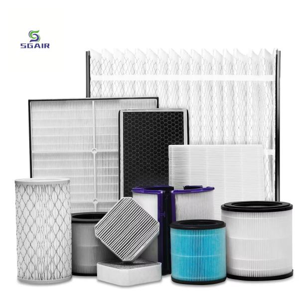 Quality Anti Corrosion Air Conditioning Hepa Filters Low Resistance 65%-95% for sale