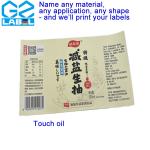 Customized Self Adhesive Label Stickers for Beverages Condiment Bottle Labels