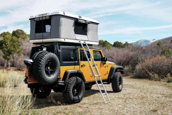 Quality single layer fiberglass Hard Shell Roof Top Tent for sale