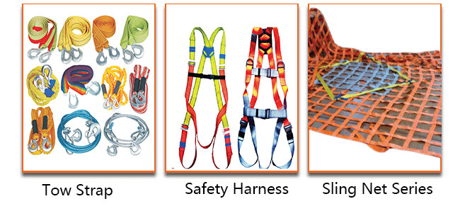 Flat Patterned Polyester Webbing Non - Conductive Corrosion Resistant