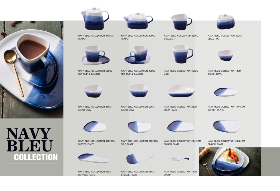Afternoon Tea Party 8" FDA Ceramic Tableware Set