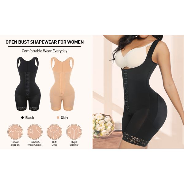 30% Spandex 70% Nylon Shapewear for Women Tummy Control Butt Lifter Adults Age Group