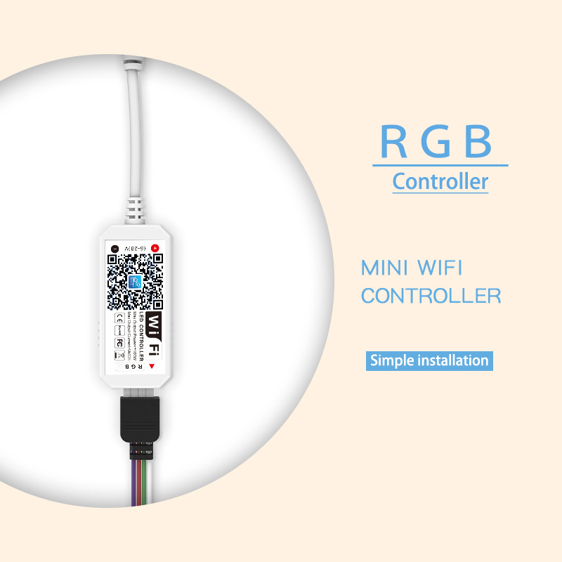 Voice Control LED Strip Wifi Controller For RGB Strip Light CE Certified