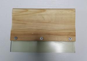 Buy cheap Pine wood Handle Screen Printing Squeegee with 70 Durometer Clear Blade product