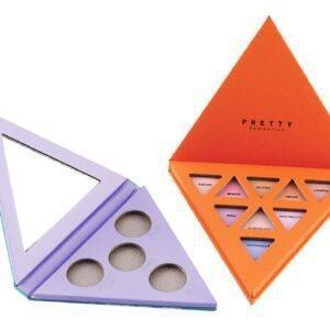 Quality Empty Triangle Paper Eye Shadow Palette With Magnetic Closure for sale