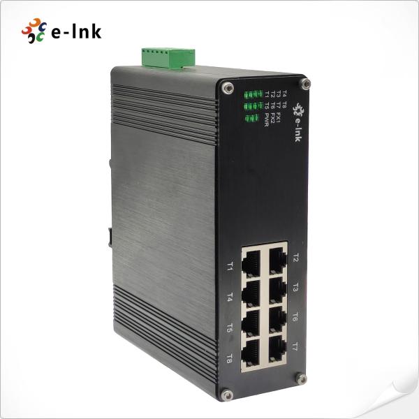 Quality IEEE 802.3az 8 Port Industrial Network Switch Din Rail Sfp Poe Injector for sale