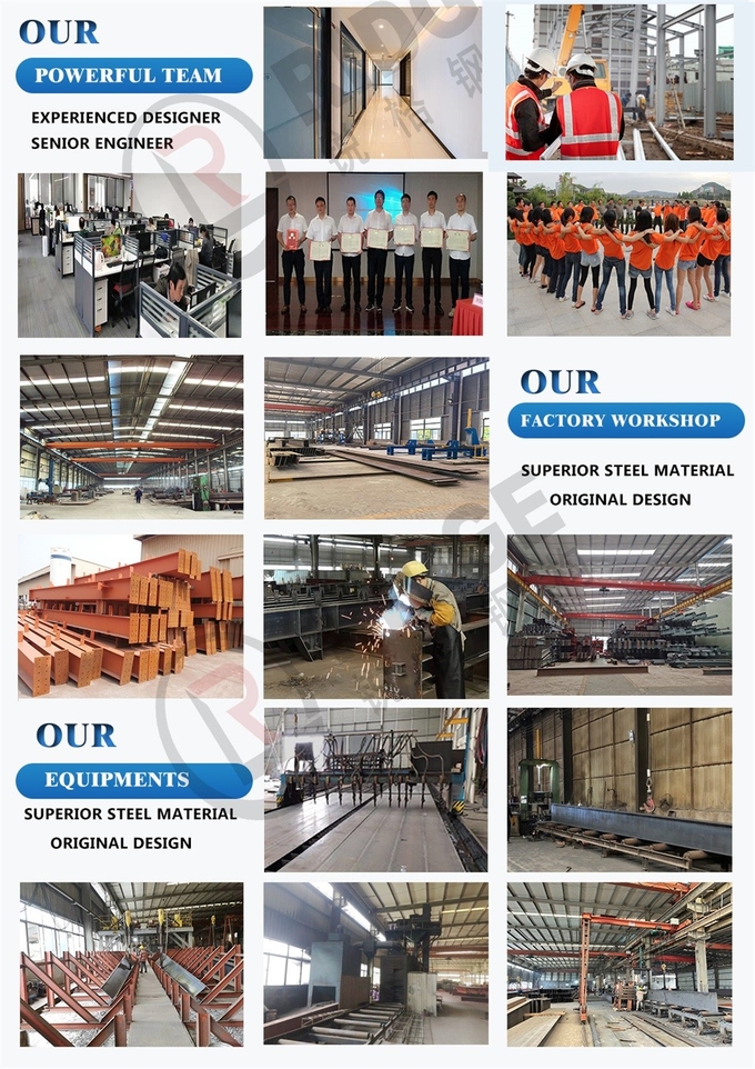 Light Steel Structure Prefabrication Metal Factory Portal Frame Steel Structure Workshop Building Custom Metal Buildings