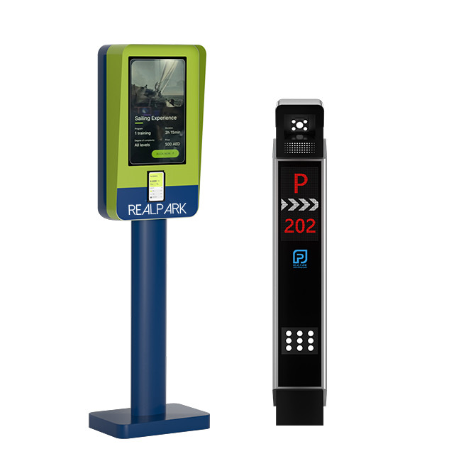 21.5-inch LCD Touchscreen Quick Exit Payment Kiosk for Easy Parking Fee Transactions in LPR Systems