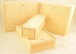 Customized Engrave Logo Small Wooden Box With Sliding Lid Empty Gift Storage