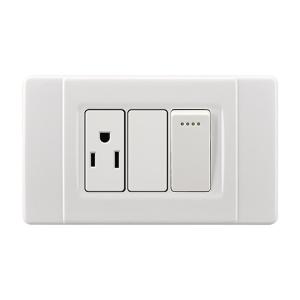 Universal Light Switches And Sockets , White Electrical Sockets And Switches