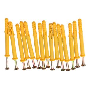8*40mm Yellow Wall Plastic Expansion Anchor PE