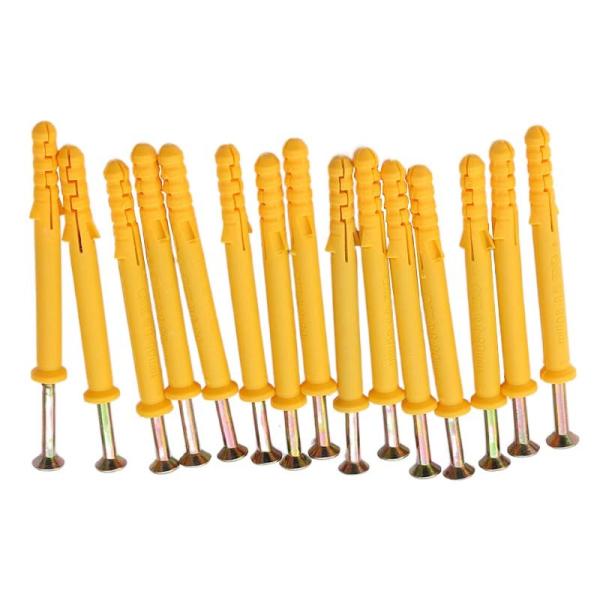 Quality 8*40mm Yellow Wall Plastic Expansion Anchor PE for sale