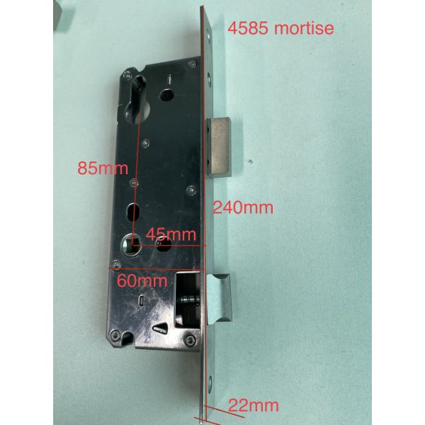 Stainless Steel Door Electronic Keyless Lock Body For Home Smart Sliding Door Mortise