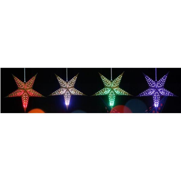 The five-star red lanterns Send electronic wax send lever Laser paper lantern Wedding celebrations The led lanterns