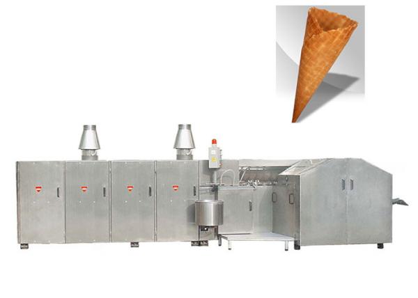 Quality Ejection System Waffle Cone Production Line With 47 Baking Plates Nozzle Type for sale