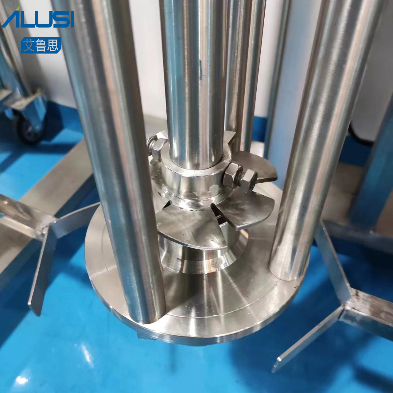 Cosmetic Cream Pneumatic Homogenizer Mixer Laboratory High Shear Emulsifier Mixing Machine