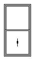 Vinyl Tilt UPVC Single Hung Window Low U Factor For Colonials