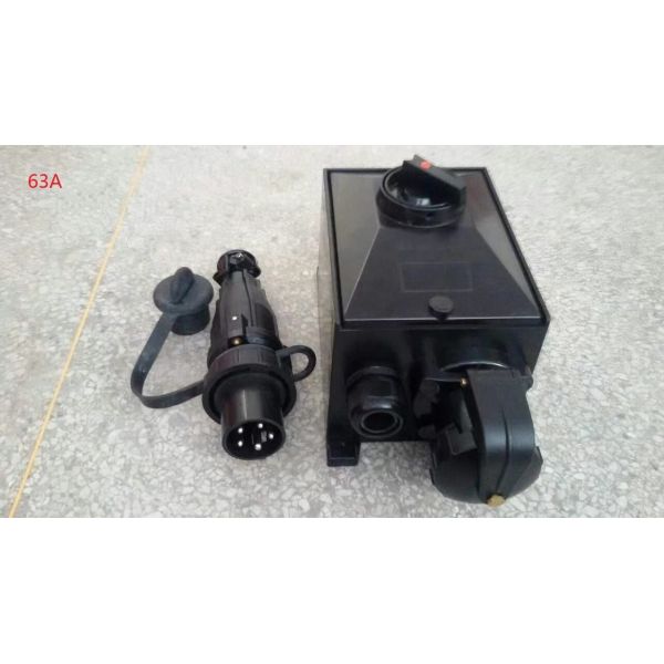 Wall Mount Explosion Proof Plug And Socket Outlet 63A 4 Pins 5 Pins 380v