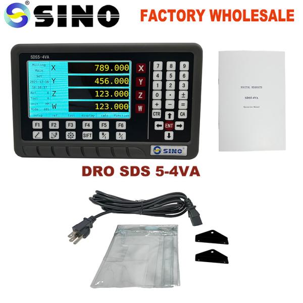 4 Axis LCD DRO Readout System Measuring SINO SDS 5-4VA For Milling Lathe Machine