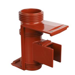 Buy cheap 36kv 660mm Epoxy Resin V. T. Spout Bushing Insulator with Shiled Net for Fix Copper Busbar in Switchgear product