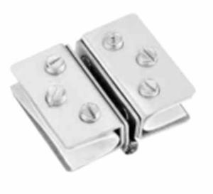 China Adjustable Double Side Aluminum Alloy Glass Shelf Support Bracket 180 Degrees Glass Clamp on sale