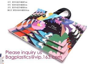China Retail Shopping Bags For Goodie Bags, Party, Stores, Boutique, Clothes, Reusable Plastic Bags With Soft Loop Handle on sale