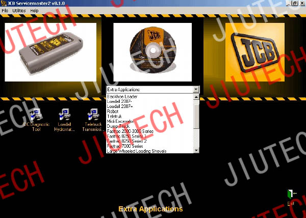 JCB diagnostic JCB Service Master v8.10 Version Heavy Duty Truck Diagnostic Scanner