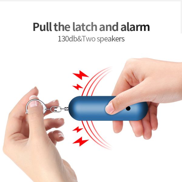 AAA Battery Personal Alarm Keychain 140db Double Speaker BSCI