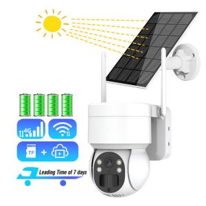 Buy cheap GSM Tuya Solar Digital CCTV Smart PTZ Camera With Sim Card product
