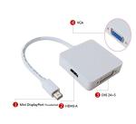 Mini DisplayPort Thunderbolt DP to DVI VGA HDMI Adapter cable For Mac Book, iMac