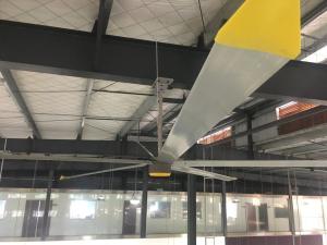 Buy cheap 7.3 Meter Diameter Hvls Large Ceiling Fans With Energy Saving Permanent Magnet Gearless Motor CE Certification product